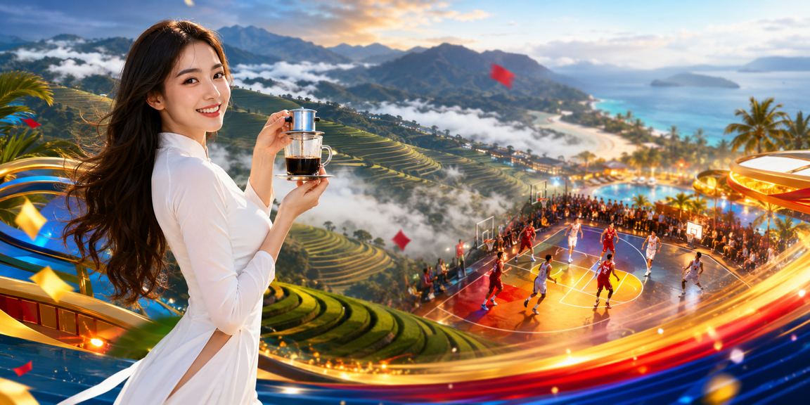 Người chơi cá cược bóng rổ tại Sapa với trang phục áo dài truyền thống